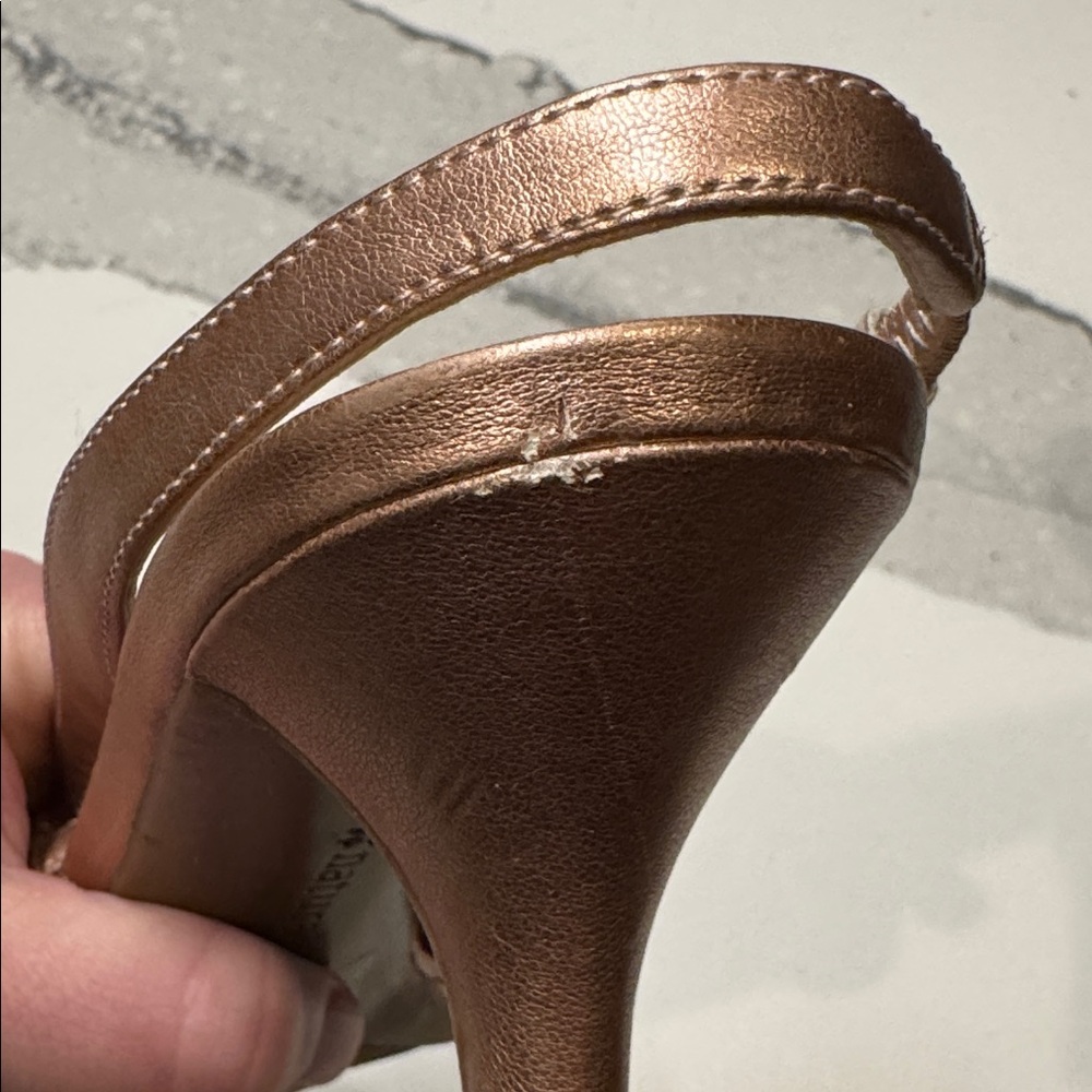 Naturalizer Rose Gold Strappy Heels Sz8 Never Worn - Picture 5 of 8